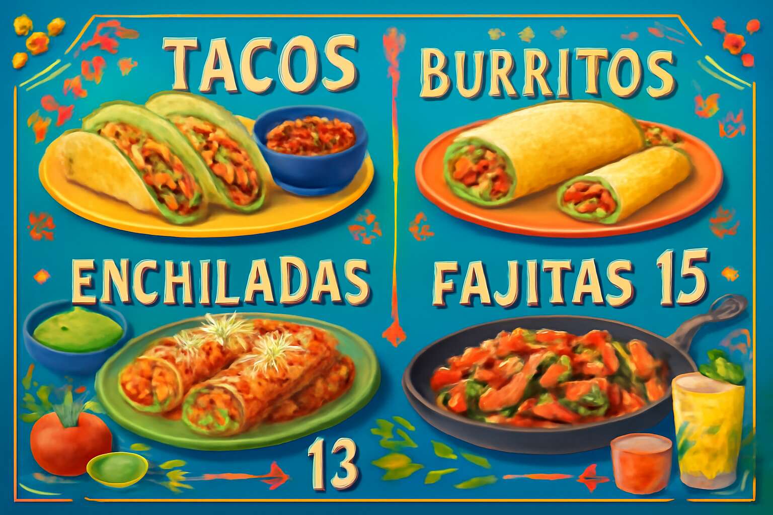 mexican restaurant menu
