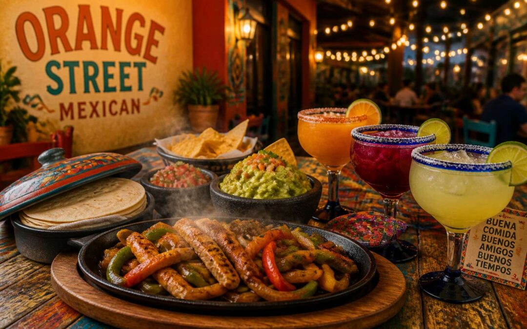 Come to mexican restaurant orange street for lunch or dinner.